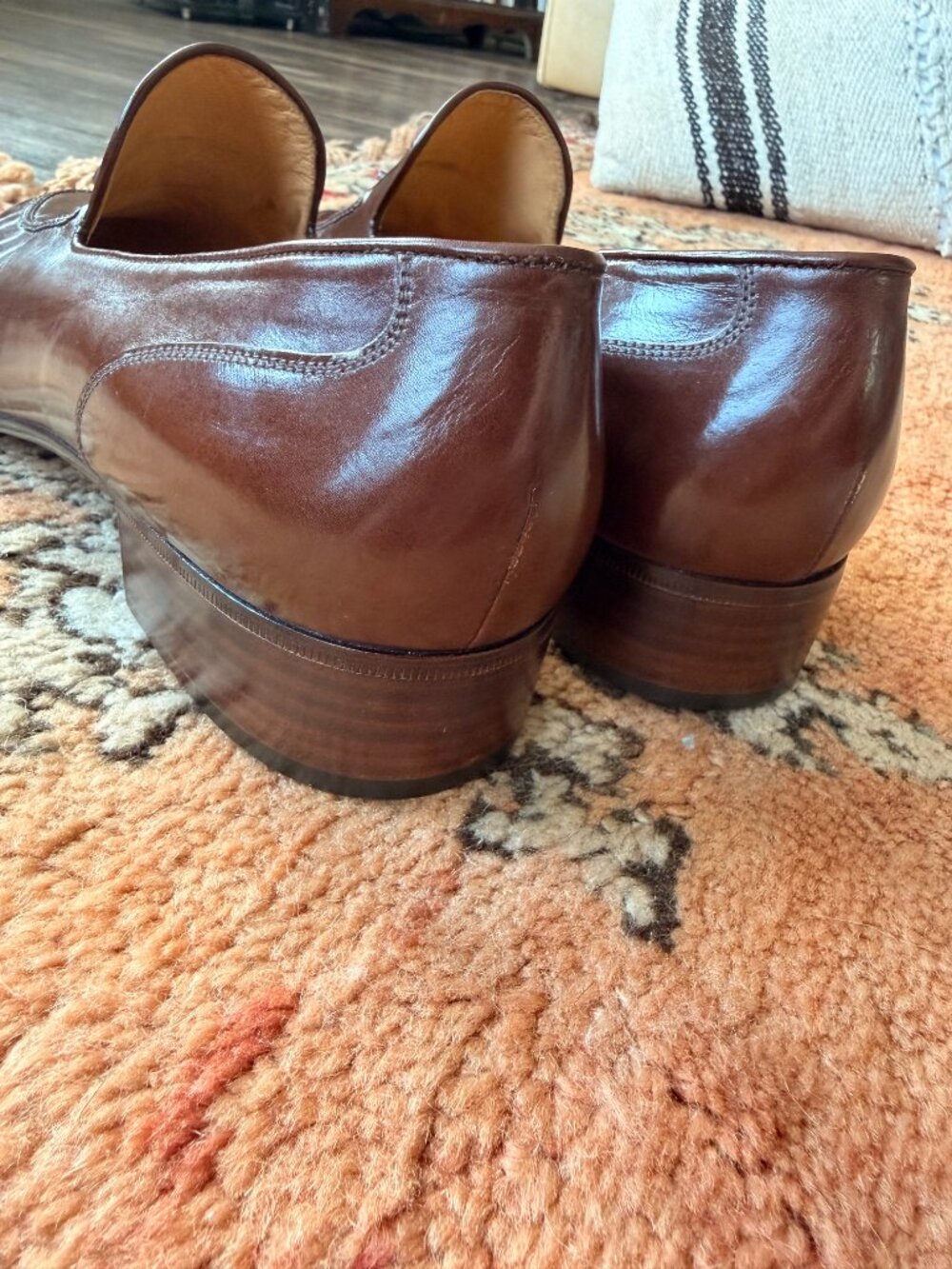 NEW Bally Hamilton Men's Brown Leather Tassel Loafers | Made in Italy | Size 11 - Picture 5 of 6